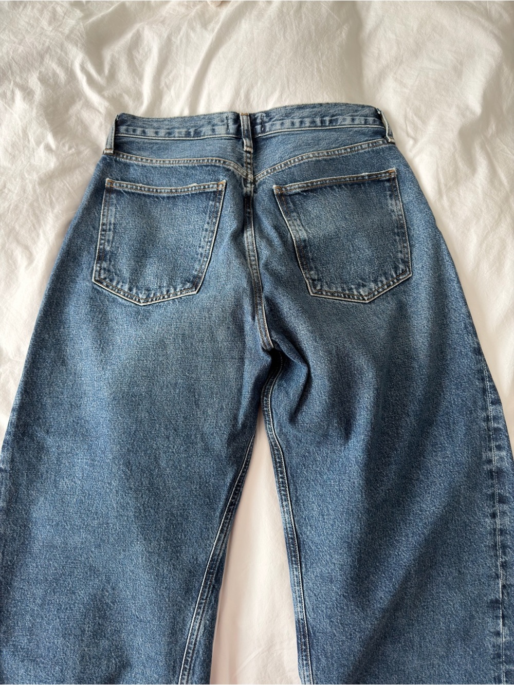 Agolde Luna Pieced Wide Leg Jeans - Picture 5 of 7